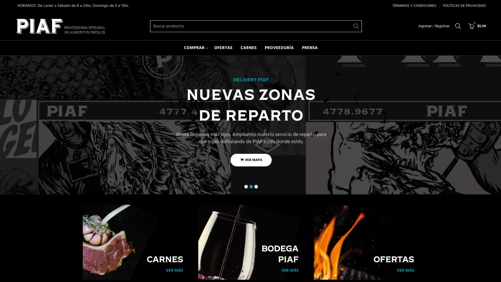 Tienda online de PIAF